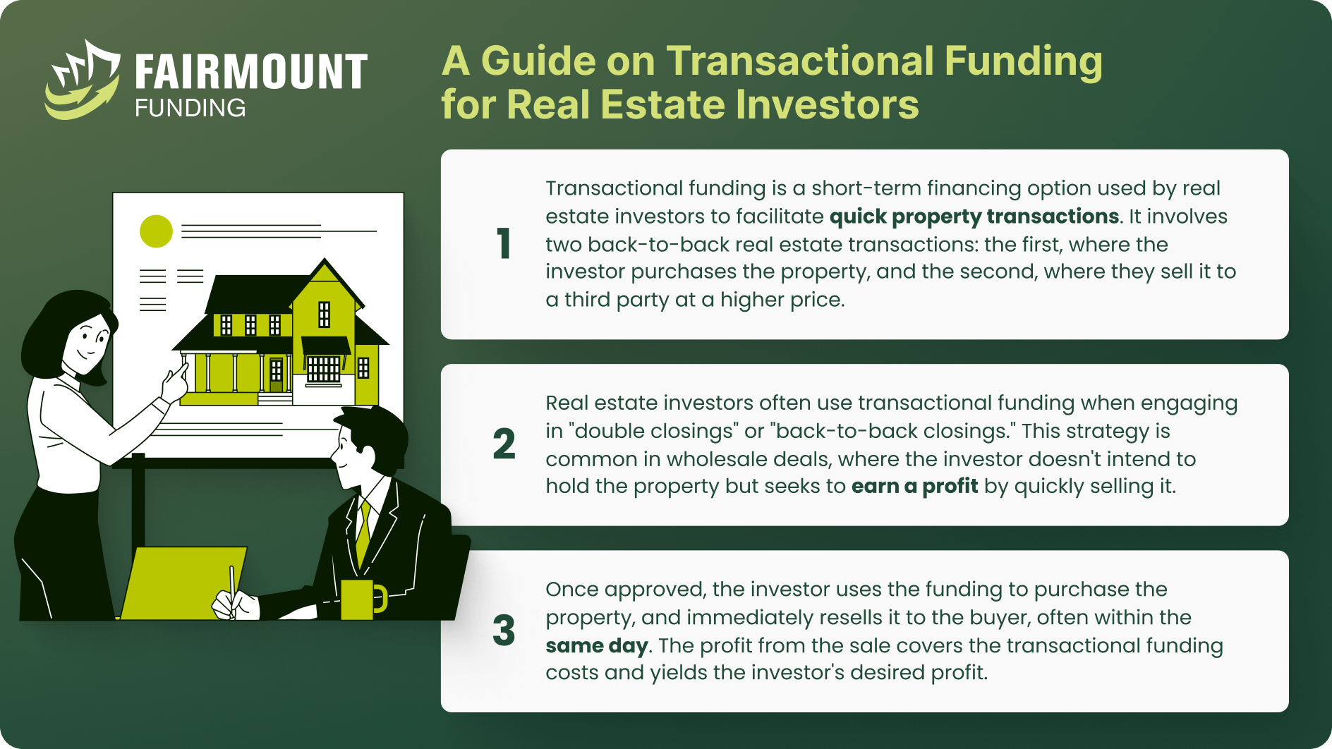 a guide on transactional funding for real estate investors