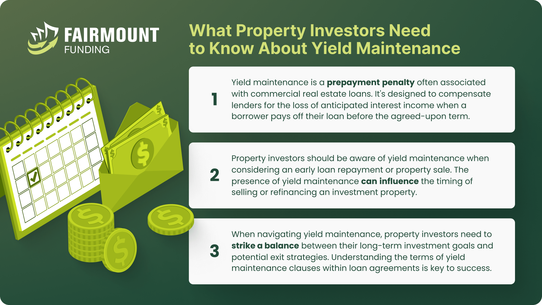 what property investors need to know about yield maintenance