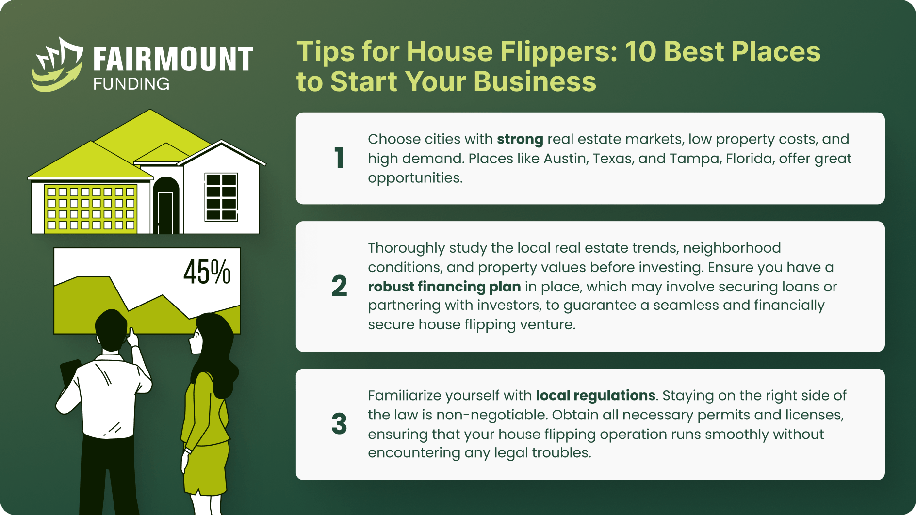 10 best places to start a house flipping business