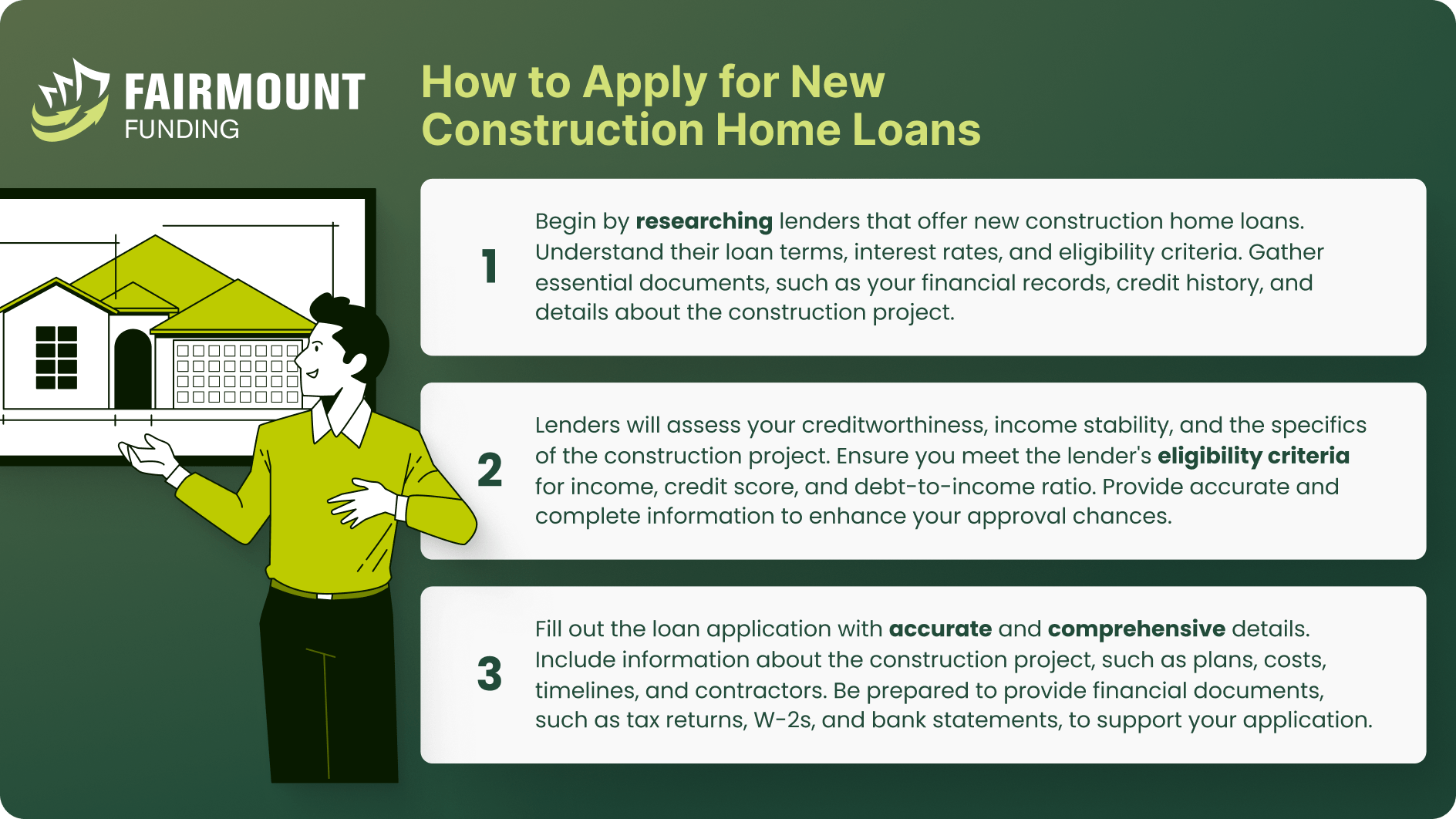 how to apply for new construction home loans