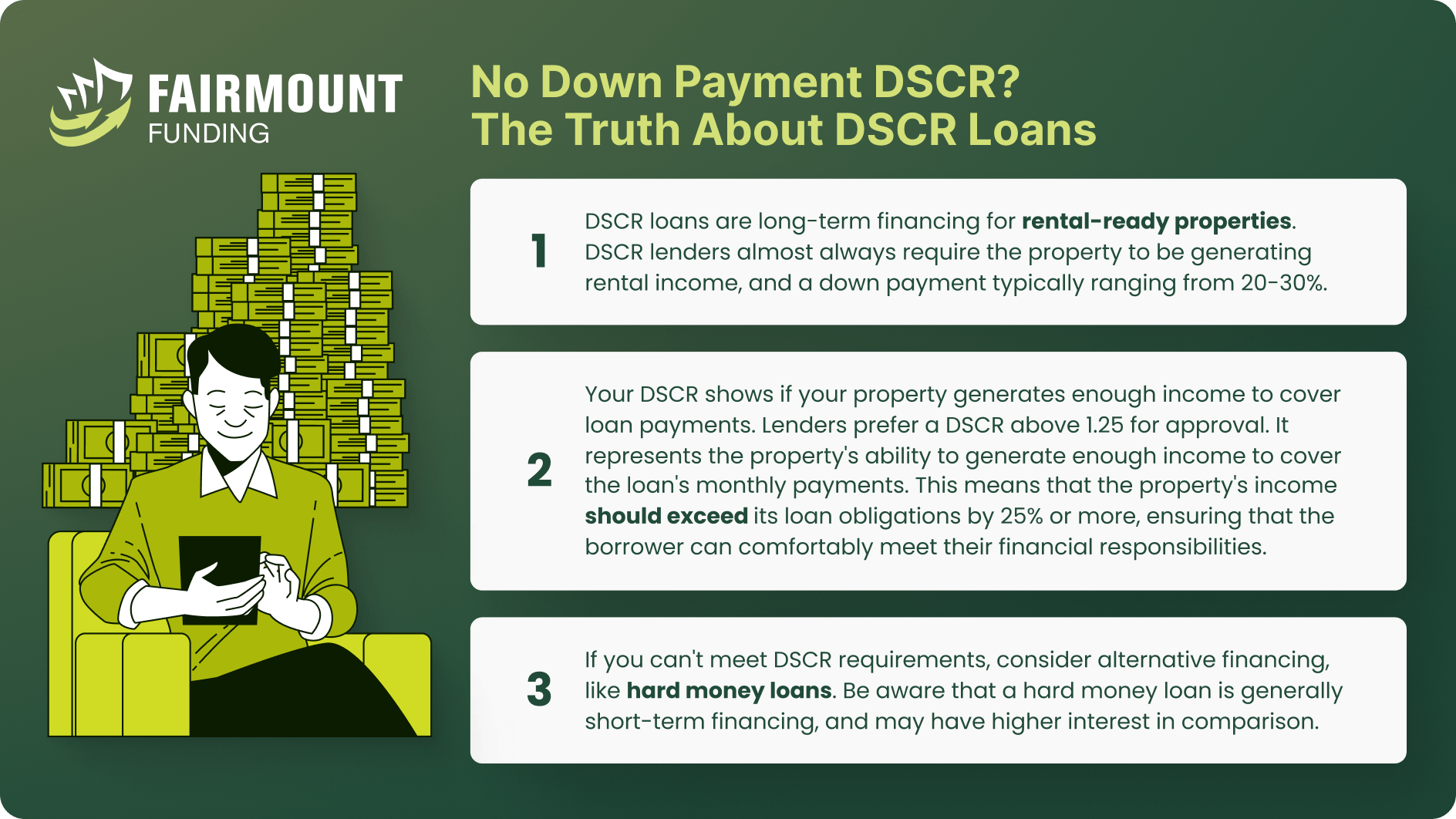 is it possible to get a dscr loan with no down payment