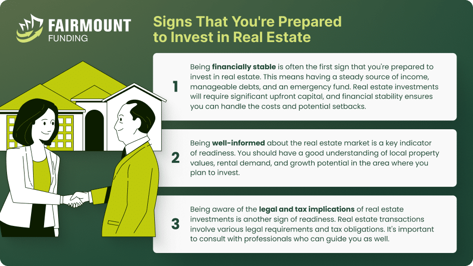 financing in real estate 6 signs you are ready to invest